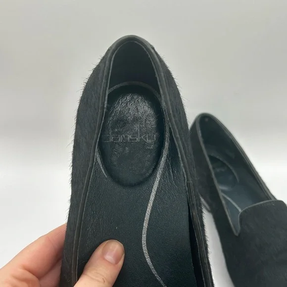 Dansko Olivia Black Slip On Loafer Calf Hair Hide EU Size 38 US 7.5-8 $145 MSRP - Picture 8 of 9